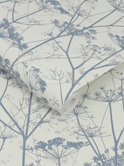 Clarissa Hulse Blue Wild Chervil Dover Wallpaper - Image 3 of 4