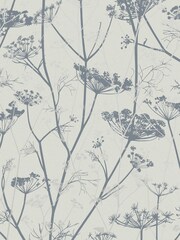 Clarissa Hulse Blue Wild Chervil Dover Wallpaper - Image 4 of 4