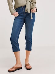 JD Williams Blue 24/7 Crop Jeans - Image 1 of 4