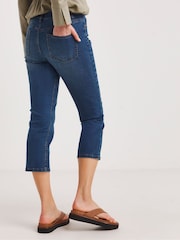 JD Williams Blue 24/7 Crop Jeans - Image 2 of 4
