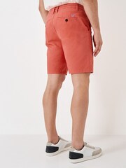 Crew Clothing Orange Classic Bermuda Cotton Stretch Chino Shorts - Image 2 of 6