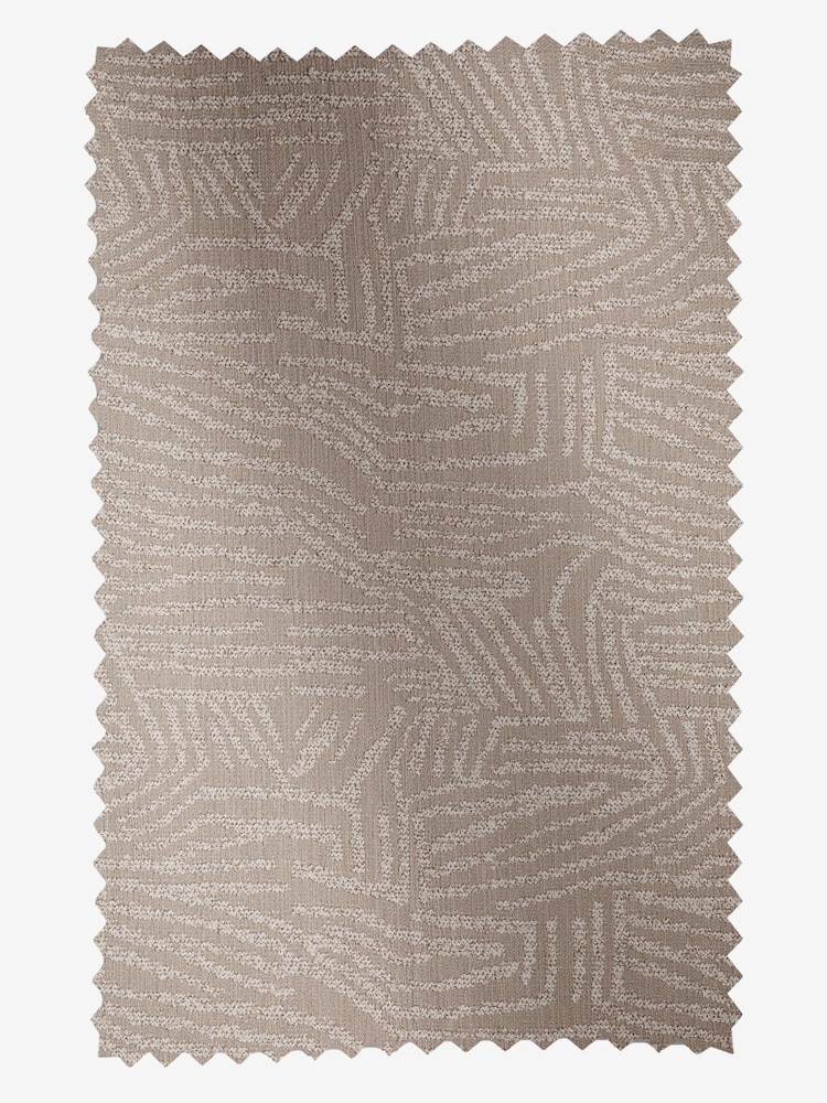 Cortinas con ojales y forro con diseño texturizado de laberinto en jacquard - Imagen 5 de 5