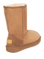 Just Sheepskin Brown Ladies Short Classic Boots - Image 3 of 5