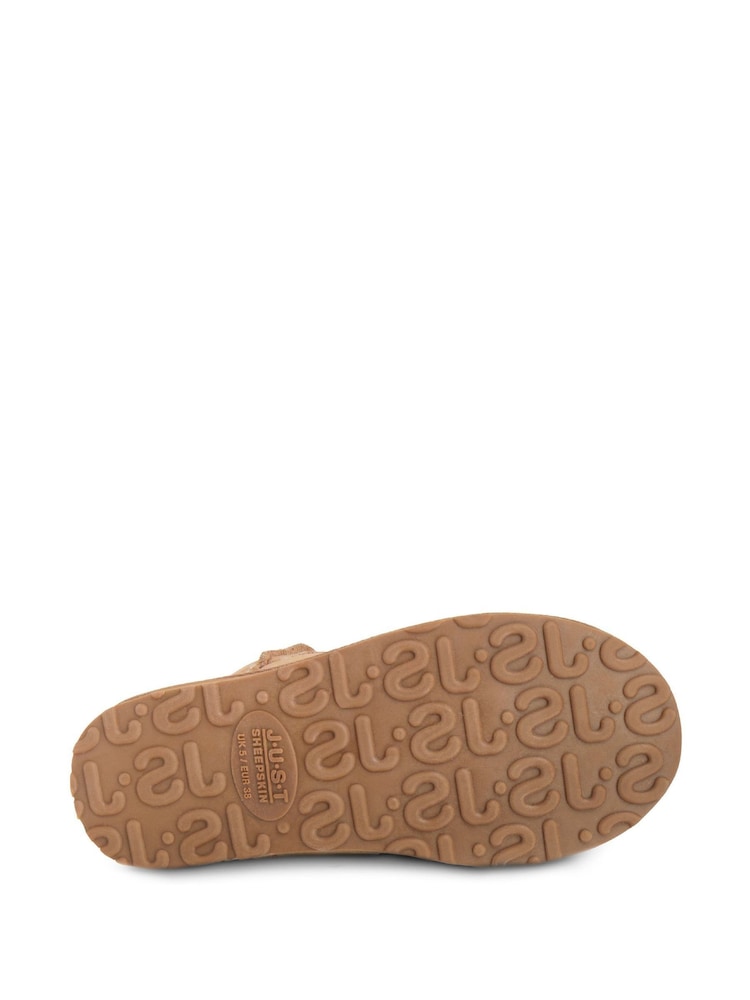 Just Sheepskin Brown Ladies Short Classic Boots - Image 5 of 5