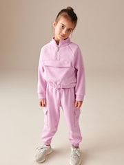 Pink Zip Crew And Cargo Joggers Set (3-16yrs) - Image 1 of 7
