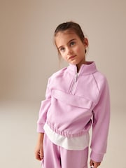 Pink Zip Crew And Cargo Joggers Set (3-16yrs) - Image 2 of 7