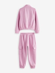 Pink Zip Crew And Cargo Joggers Set (3-16yrs) - Image 5 of 7