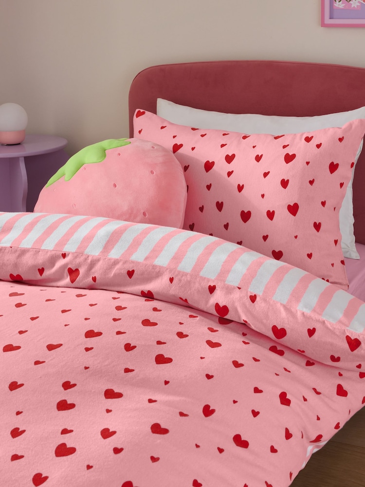 Supersoft 100% Brushed Cotton Duvet Cover and Pillowcase Set - Image 3 of 6