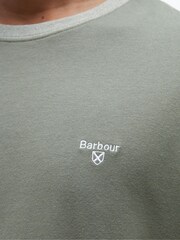 Barbour® Green Marlton Contract Collar 100% Cotton T-Shirt - Image 5 of 6