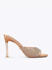 Carvela Brown Isabella Vinyl Mule Sandals - Image 1 of 5
