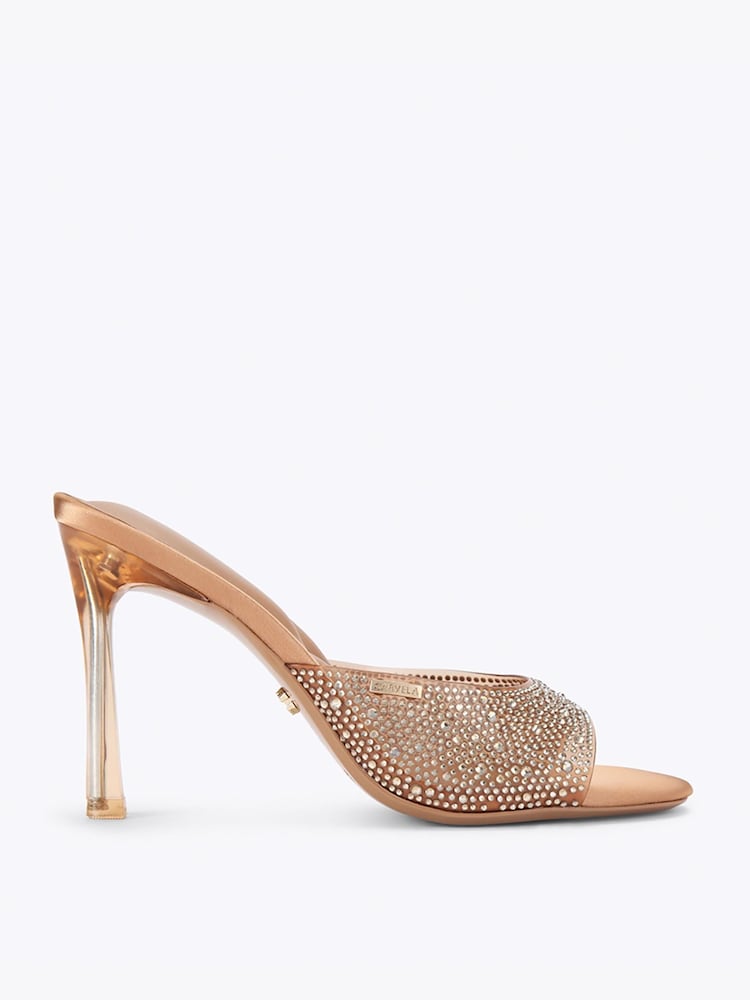 Carvela Brown Isabella Vinyl Mule Sandals - Image 1 of 5