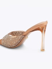 Carvela Brown Isabella Vinyl Mule Sandals - Image 4 of 5