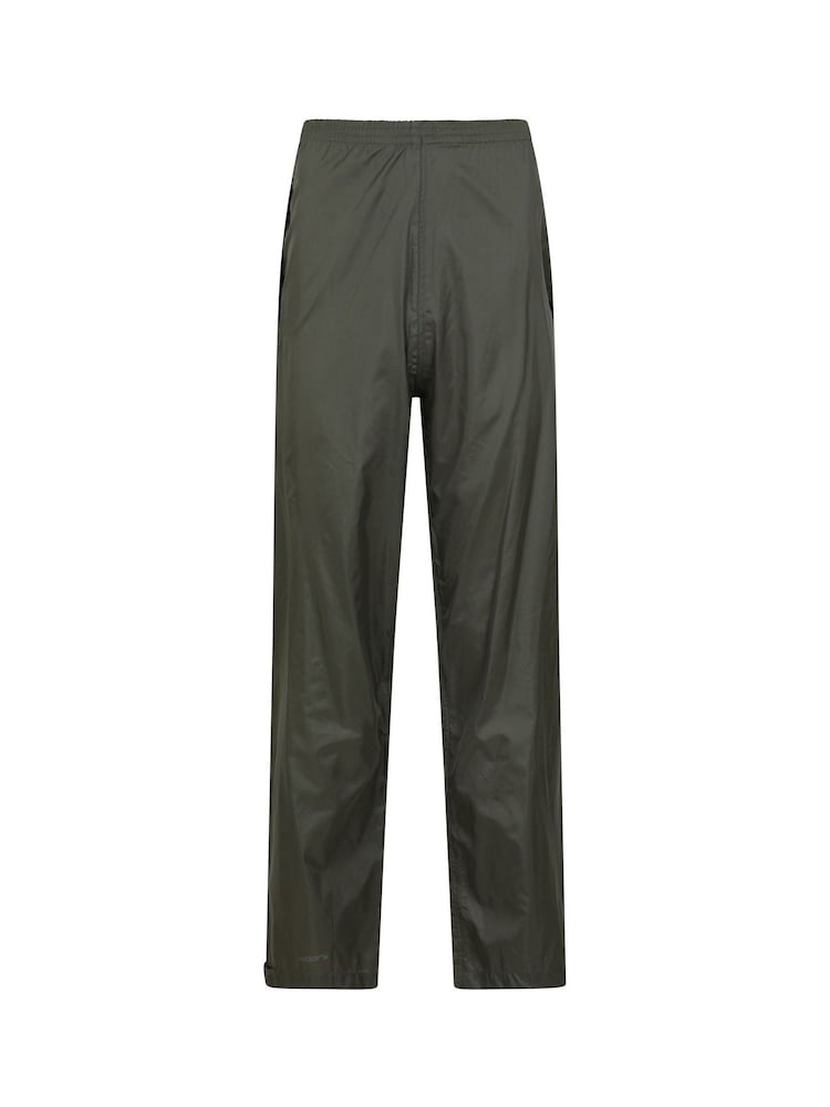 Mountain Warehouse Dark Green Mens Pakka Waterproof Overtrousers - Image 2 of 5