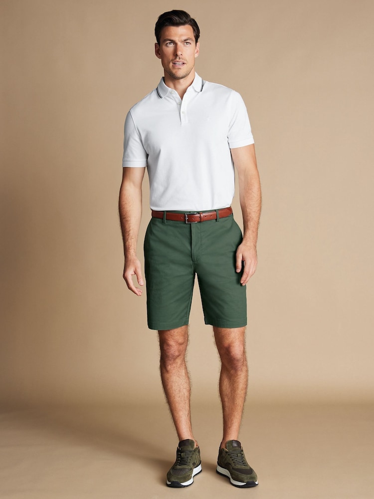 Charles Tyrwhitt Green Cotton Shorts - Image 2 of 5