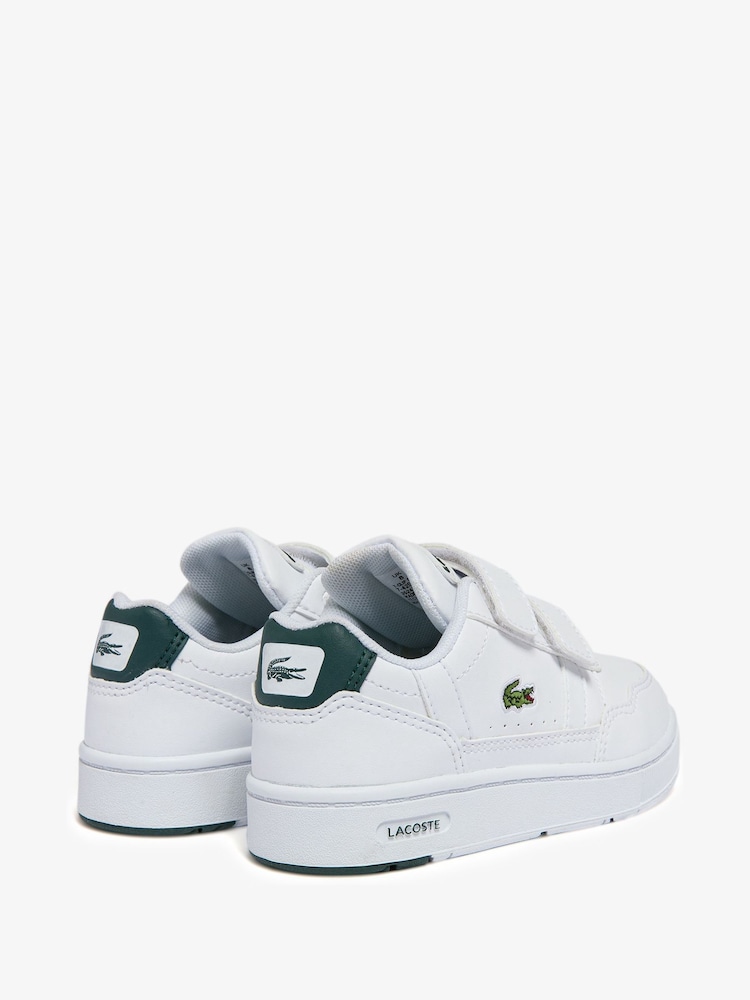 Lacoste Children Court White/Green Trainers - Image 2 of 4