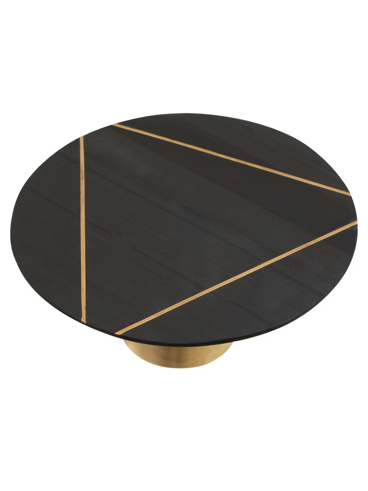 Fifty Five South Black Omari Slate Cake Stand - Image 2 of 4