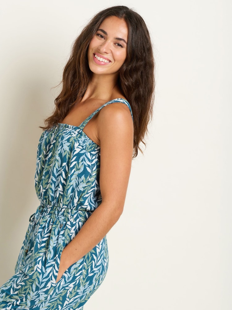 Brakeburn Green Willow 100% Cotton Jumpsuit - Image 5 of 5