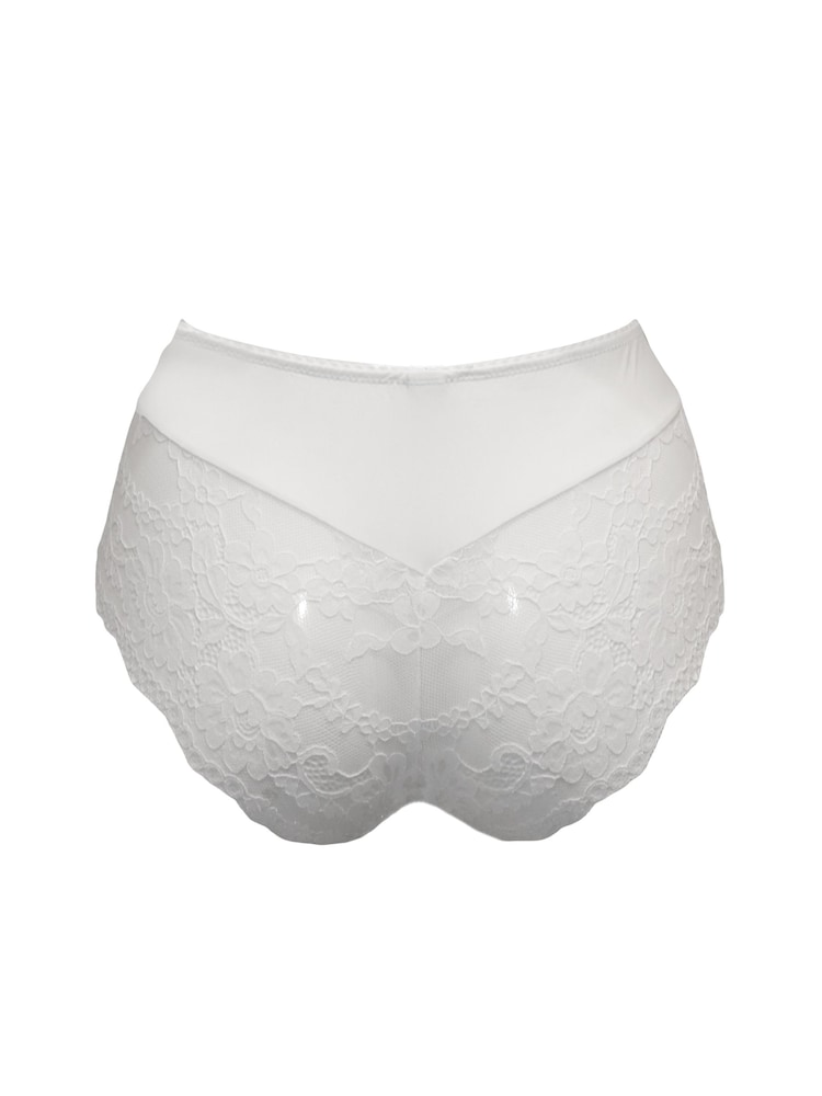 Белый - Pour Moi Fleur Cheeky V-Shaped Knickers - Изображение 4 из 4