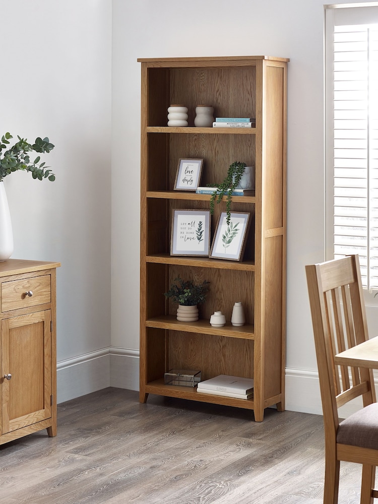 Julian Bowen Brown Mallory Tall Bookcase - Image 1 of 4