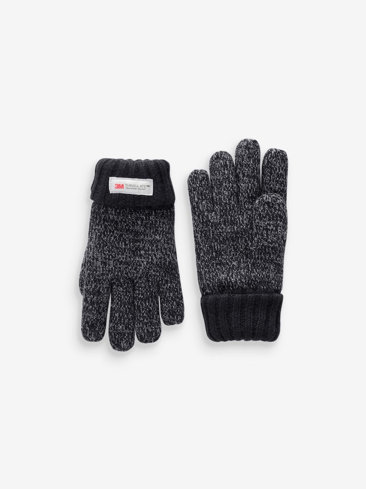 Grey Thinsulate™ Knitted Gloves (3-16yrs) - Image 1 of 1