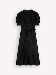 Boden Black Puff Sleeve Ponte Shirt Dress - Image 6 of 6