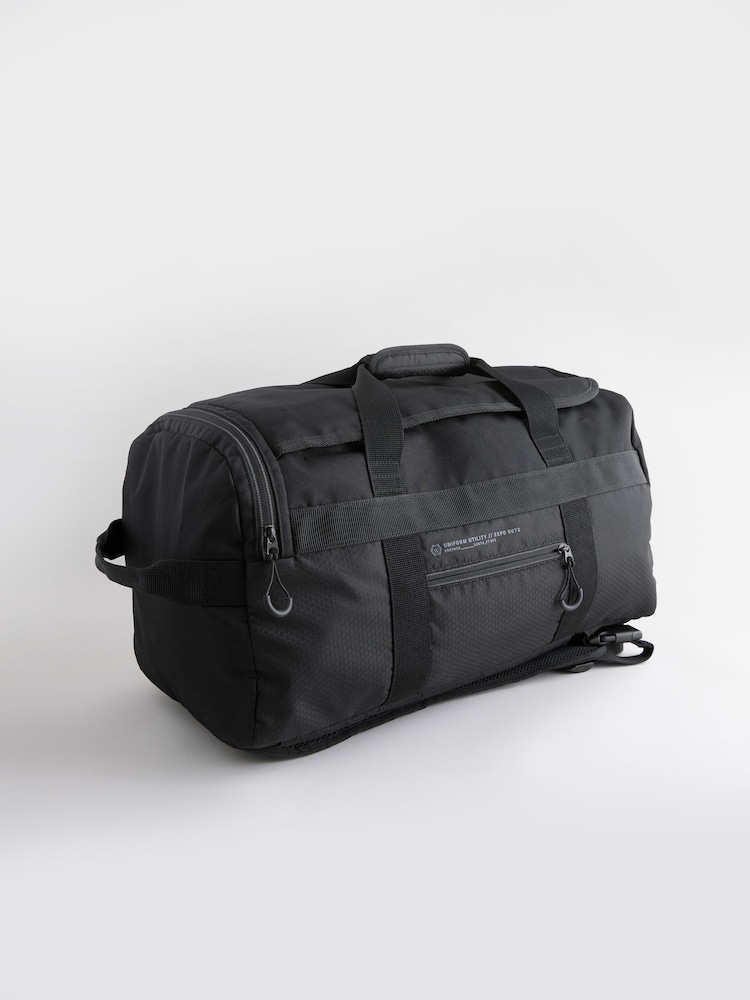 Black Bungee Cord Technical Holdall Bag - Image 1 of 7