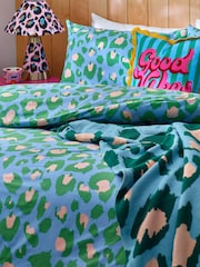 Eleanor Bowmer Leopard 180 Thread Count Duvet Cover and Pillowcase Set - Изображение 3 из 5