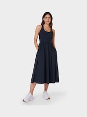 Sweaty Betty Navy Blue Explorer Ribbed Racer Dress - Image 1 of 5