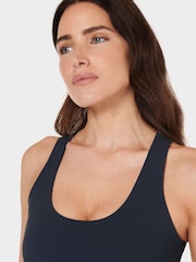 Sweaty Betty Navy Blue Explorer Ribbed Racer Dress - Image 3 of 5