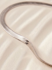 Silver Tone Stainless Steel Snake Chain Bracelet - Image 2 of 7