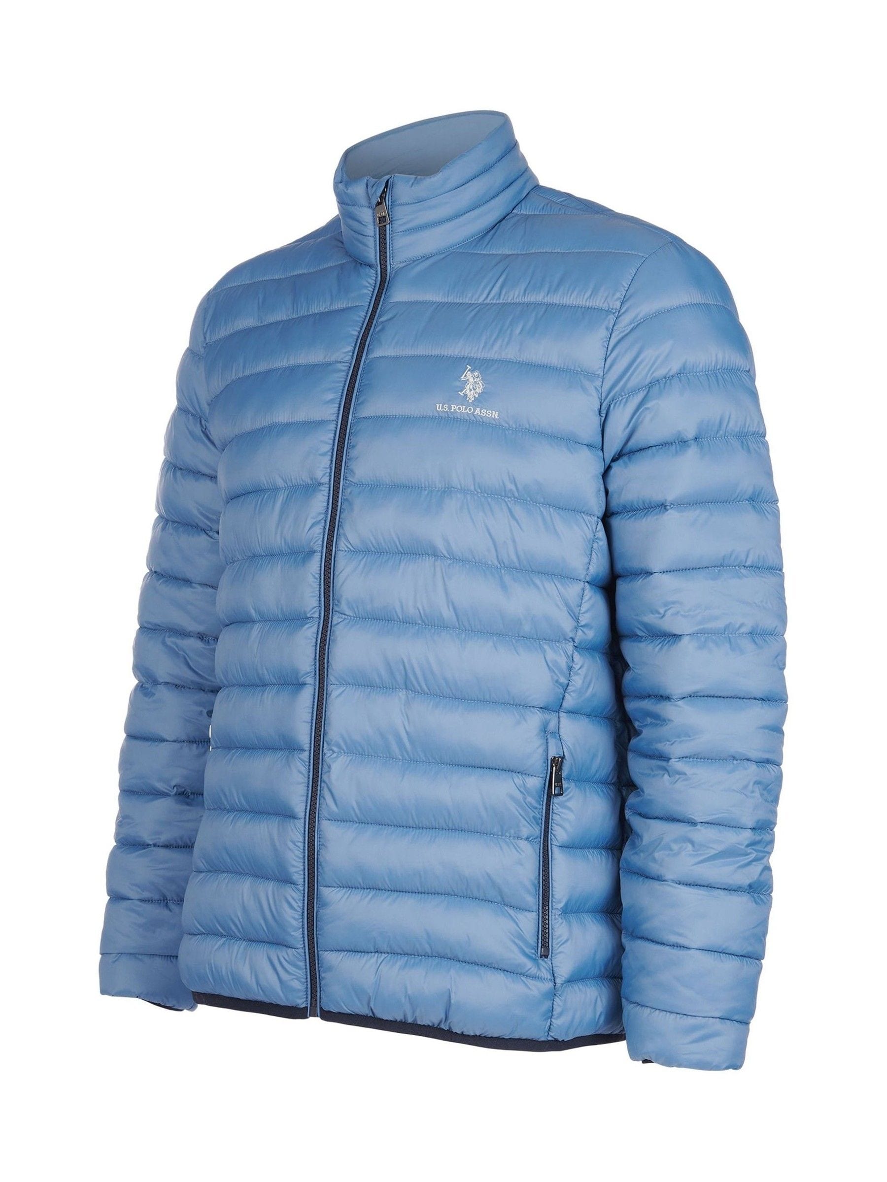 が大特価！ U.S. Polo Assn. Blue Lightweight Mens Bound Quilted Jacket ジャケット・アウター