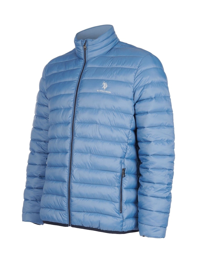 U.S. Polo Assn. Blue Lightweight Mens Bound Quilted Jacket - Image 7 of 7