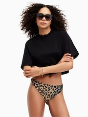 AllSaints Brown Emma Bikini Bottoms - Image 1 of 6