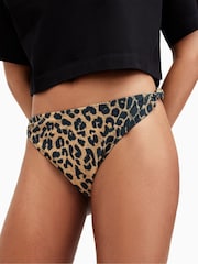 AllSaints Brown Emma Bikini Bottoms - Image 2 of 6