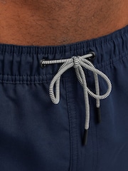 JACK & JONES Navy Blue Swim Shorts With Contrast Lining - Image 5 of 8