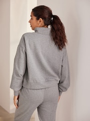 Bath & Body Works Charcoal Grey Button Up Sweatshirt - Image 3 of 7