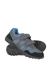 Mountain Warehouse Blue Mars Kids Non-Marking Trainers - Image 1 of 5