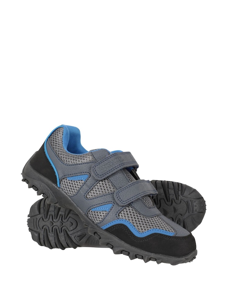 Mountain Warehouse Blue Mars Kids Non-Marking Trainers - Image 1 of 5