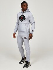 Zavetti Canada Mens Grey Botticini Mesh Joggers - Image 2 of 4