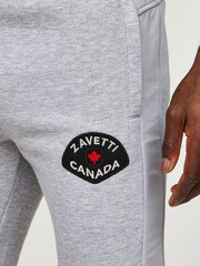Zavetti Canada Mens Grey Botticini Mesh Joggers - Image 4 of 4