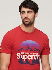 Superdry Red Great Outdoors Graphic T-Shirt - Image 3 of 5