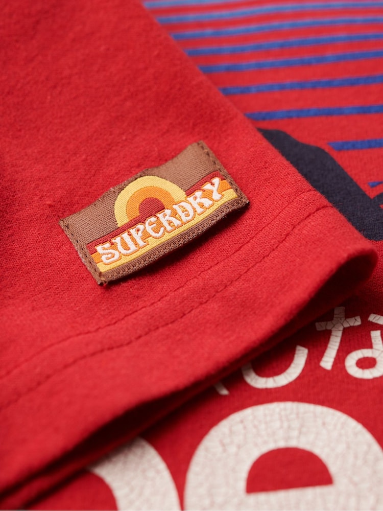 Superdry Red Great Outdoors Graphic T-Shirt - Image 5 of 5