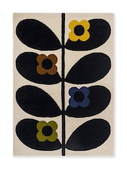 Orla Kiely Natural Wild Rose Rug - Image 2 of 4