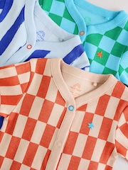 Multi Baby Footless Sleepsuits 3 Pack (0mths-3yrs) - Image 6 of 12
