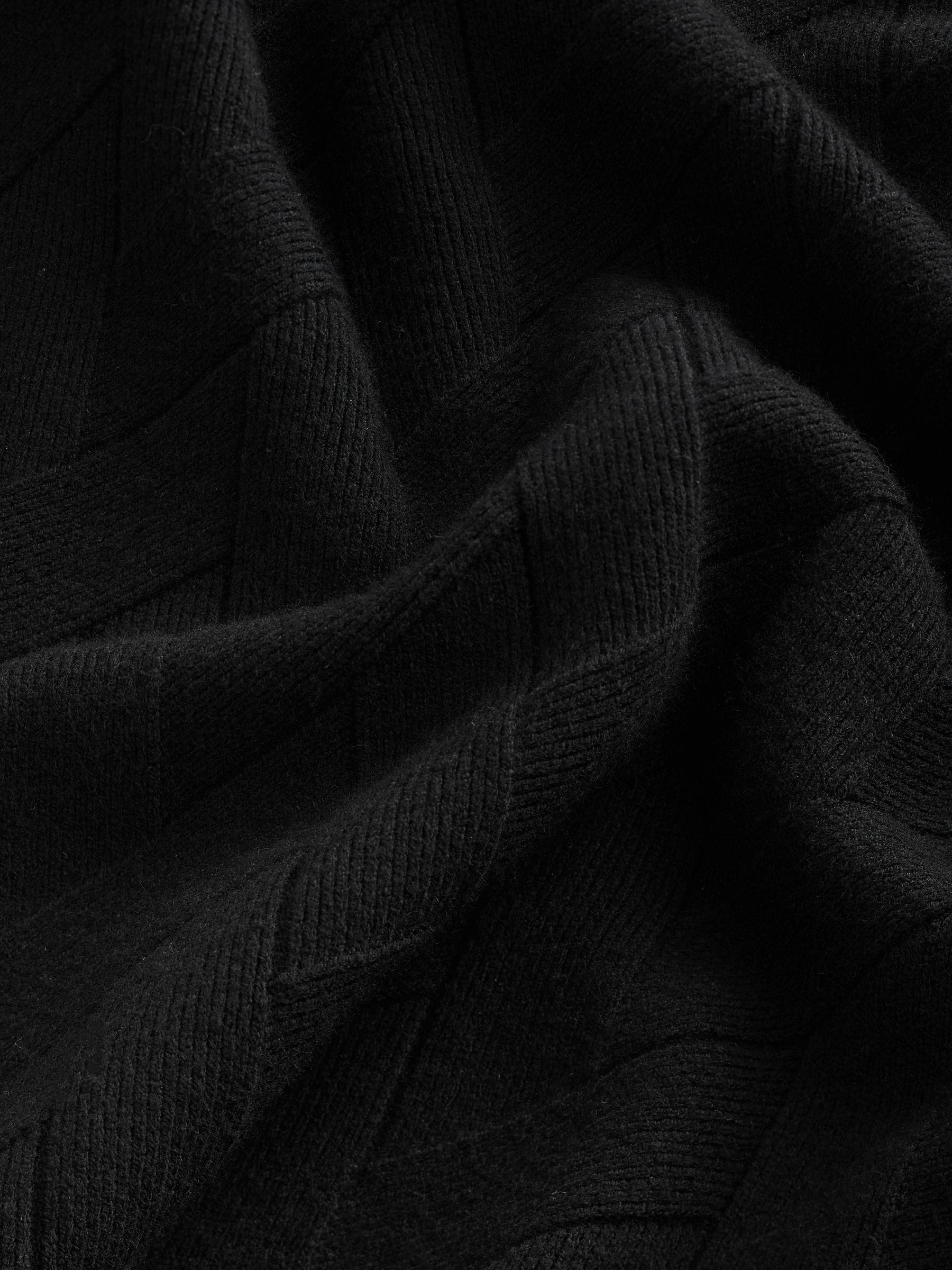 Buy Black Regular Fit Soft Touch Premium Quarter Zip Jumper