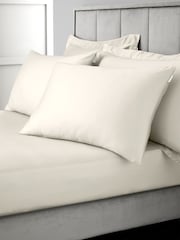 Bianca Set of 2 Oyster 400 Thread Count 100% Cotton Sateen Pillowcases - Image 2 of 4