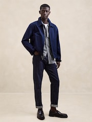Banana Republic Grey Linen Pique Resort Shirt - Image 1 of 1