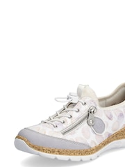 Rieker Womens Elastic Band (Goring) White Trainers - Image 3 of 10