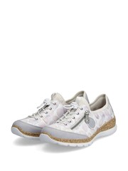 Rieker Womens Elastic Band (Goring) White Trainers - Image 4 of 10