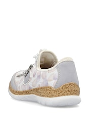 Rieker Womens Elastic Band (Goring) White Trainers - Image 7 of 10
